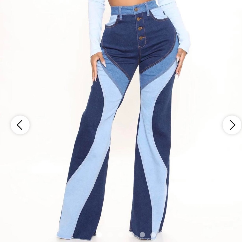 Fashion Nova Patchwork Jeans